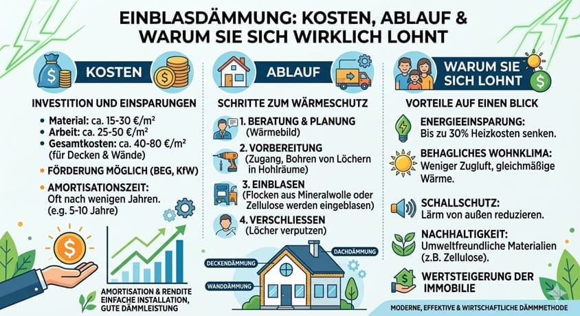 Einblasdämmung im Kostenüberblick.
