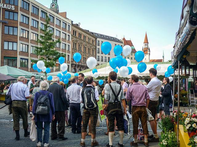 In der Münchner Innenstadt ist oft viel los. 