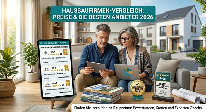 Hausbaufirmen – Vergleich, Preise und die besten Anbieter 2026