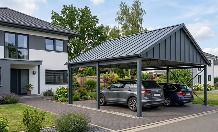 Carport: Typen, Materialien, Kosten & Kaufratgeber