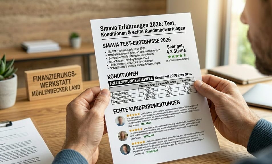 Smava Erfahrungen 2026: Test, Konditionen & echte Kundenbewertungen