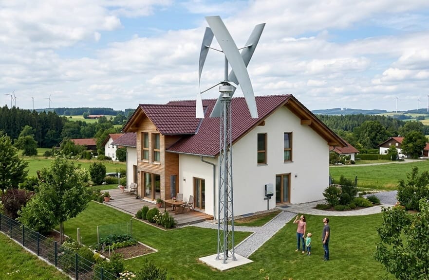 Windkraftanlagen für Einfamilienhäuser: Kosten, Typen & Lohnt es sich? (2026)