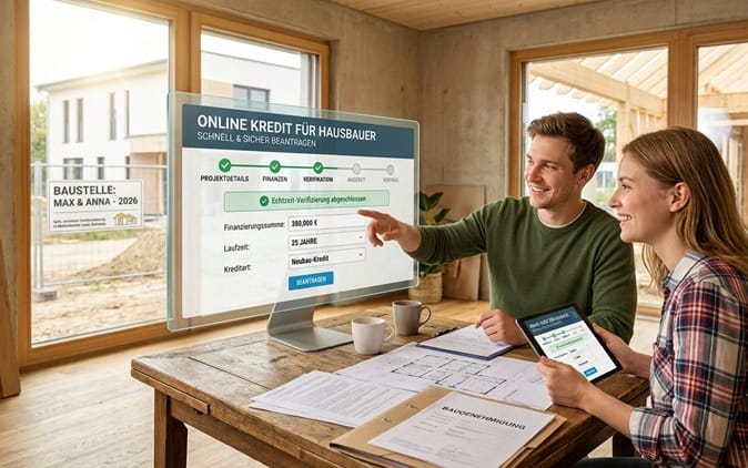 Online Kredit für Hausbauer: So beantragst du schnell und sicher