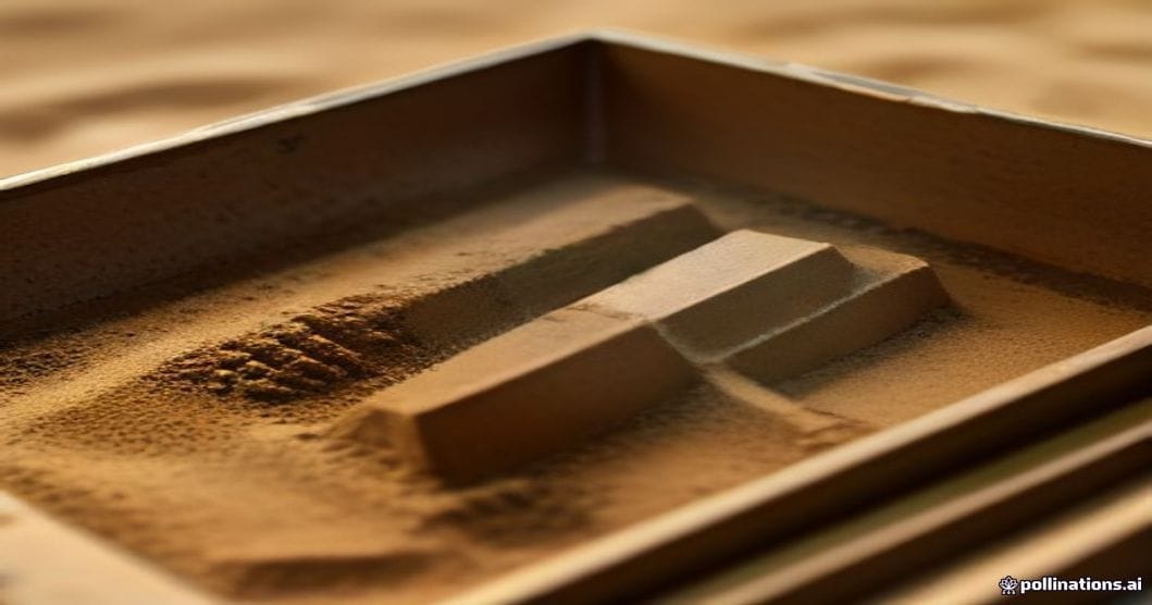 
                               Bodenprobe aus einer Rammkernsondierung mit deutlich sichtbaren Sand- und Lehmschichten
                              