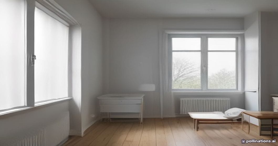
                               Wäscheständer mit frischer Wäsche in einem hellen Wohnraum
                              