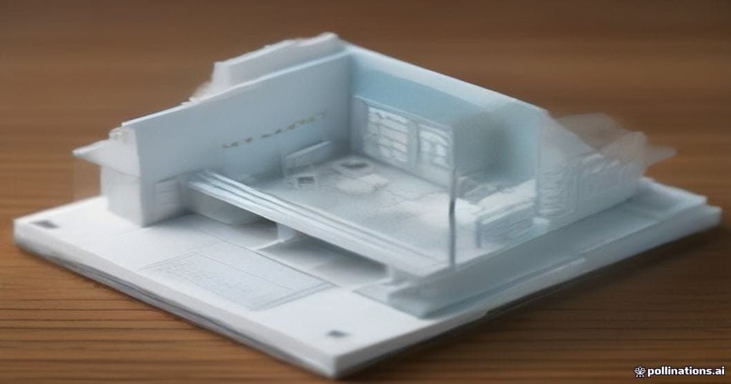 
                               Bauplan und Architekturmodell auf einem Schreibtisch
                              