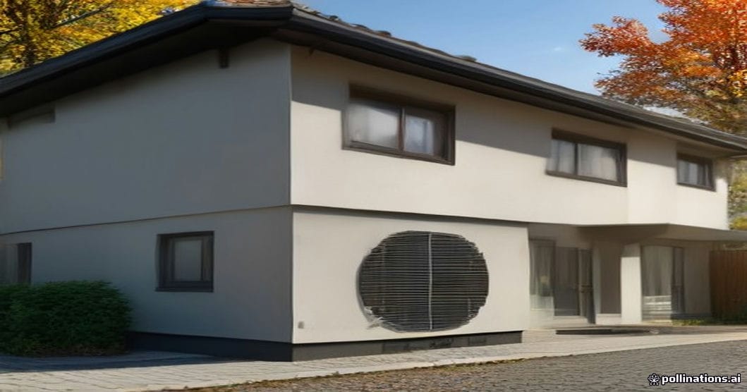 
                               Luft-Wasser-Wärmepumpe an einem Einfamilienhaus
                              