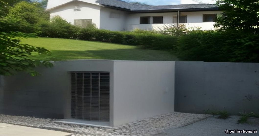 
                               Außengerät einer Wärmepumpe am Einfamilienhaus
                              
